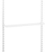elfa Top Track System - Angled Metal Shelf with Integrated Brackets - 598 x 267mm - White
