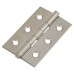 Pressed Butt Door Hinge - 64 x 40 x 1mm - Polished Stainless Steel - Pair