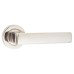 Exel Polished Nickel Door Handles on Round Rose - Zara Range 