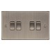 Knightsbridge 10AX 4 Gang 2 Way Light Switch - Antique Brass