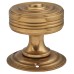 Hampstead Georgian Ringed Mortice Door Knob - 55mm Rose Diameter - Aged Brass 