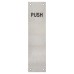 Exel Stainless Steel Finger Plate - Push - 300 x 75 x 1.2mm - Satin