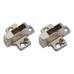 Blum CLIP Cruciform Cabinet Mounting Plate - System Screws - 18mm Spacing - Zinc Diecast - Pair