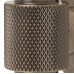 Hampstead Knurled Single Coat Hook - 55 x 52mm - Antique Brass