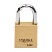 Squire Lion Open Shackle Padlock - 25mm Body - 16.5 x 13.5mm Shackle - Brass