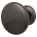 Crofts & Assinder Monmouth Round Cabinet Knob - 32mm Diameter - Black Nickel