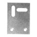 Flat Connecting Plate - 53 x 38mm - Zinc Plated - Pack of 10