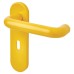 Hoppe AR600/22 Golden Yellow Nylon Steel Core Safety Keyhole Lock Door Handle - Paris Range