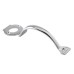 GateMate Escutcheon Handle for Long Throw Gate Lock - 200mm Length - Polished Chrome