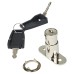 Cabinet Push Lock - 18 x 22mm - Keyed Alike - Differ 1 - Nickel Plated
