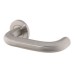 Hampstead Satin Stainless Steel 19mm Return to Door Handles on Round Rose 