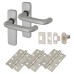 Exel Puma 19mm Return to Door Latch Door Handle Kit - Aluminium