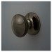 Exel Round Centre Door Knob - 80mm Rose Diameter - Black Nickel