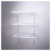 Exel Wardrobe Kit - 1 Bay & 3 x Ventilated Wire Shelf - White
