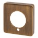 Jigtech Square Privacy Rose Cover - Antique Brass