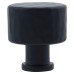 Alexander & Wilks Leila Hammered Round Cabinet Knob - 30mm Diameter - Matt Black