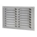 Exel Hooded Louvre Vent - 229 x 152mm - 6650mm² Free Air Flow - Satin Chrome