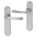Exel Satin Chrome Latch Door Handle - Sassari Range - 182 x 39mm