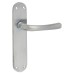 Exel Satin Chrome Latch Door Handle - Sassari Range - 182 x 39mm