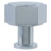 Alexander & Wilks Vesper Hex Cabinet Knob - 33mm Diameter - Polished Chrome