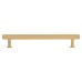 Alexander & Wilks Vesper Hex 14mm T-Bar Cabinet Pull Handle - 160mm Centres - Satin Brass