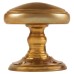 Hampstead Georgian Oval Mortice/Rim Door Knob - 60mm Rose Diameter - Aged Brass