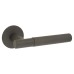 Jigtech Graphite Grey Knurled Door Handles on Round Slim Rose - Schema Teckna Range 