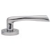 Exel Rimini Latch Door Handle on Rose Kit - Polished Chrome