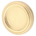 Jedo Covered Escutcheon - 42mm Diameter - Keyhole - Polished Brass