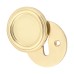 Jedo Covered Escutcheon - 42mm Diameter - Keyhole - Polished Brass