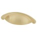Exel Chest Drawer Cabinet Cup Handle - 64mm Centres - Satin Brass
