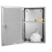 Croydex Trent Lockable Medicine Cabinet - 400 x 250 x 130mm - Stainless Steel