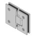 Bohle Bilbao Select Glass to Glass Shower Hinge - 180° - 8-12mm Glass - Matt Black