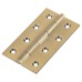 Solid Drawn Butt Door Hinge - 100 x 60 x 2.4mm - Antique Brass - Pair