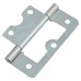 Flush Cabinet Hinge - 60 x 38 x 1mm - Zinc Plated - Pack of 10 Pairs