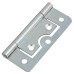 Flush Cabinet Hinge - 60 x 38 x 1mm - Zinc Plated - Pack of 10 Pairs
