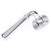 From The Anvil Polished Chrome Door Handles on Round Beehive Rose - Newbury Range 