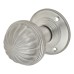 Exel Fluted Mortice Door Knob - 65mm Rose Diameter - Satin Chrome