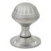 Exel Fluted Mortice Door Knob - 65mm Rose Diameter - Satin Chrome