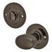 Exel Bathroom Turn & Release - 40mm Diameter - Black Nickel