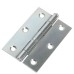 Loose Pin Steel Butt Door Hinge - 89 x 58mm - Bright Zinc Plated - Pair