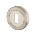 Exel Duo Escutcheon - 53mm Diameter - Keyhole - Satin/Polished Stainless Steel