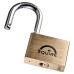 Squire Lion Open Shackle Padlock - 60mm Body - 35.5 x 33.5mm Shackle - Brass