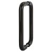 Hoppe AR602/425 Nylon D-Bar Door Pull Handle - Back to Back - 425mm c/c - Ebony Black