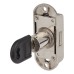 Wardrobe Locking System - 74 x 30mm - Keyed to Differ - Polished Chrome