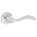 Exel Satin Chrome Door Handles on Round Rose - Sussex Range 
