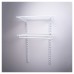 Exel Wardrobe Kit - 1 Bay & 2 x Ventilated Wire Shelf - White