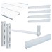 Exel Wardrobe Kit - 1 Bay & 2 x Ventilated Wire Shelf - White