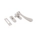 Exel Cast Victorian Mortice & Hook Plate Casement Window Fastener - Reversible - Satin Chrome