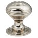Hampstead Georgian Ringed Mortice/Rim Door Knob - 50mm Rose Diameter - Polished Nickel